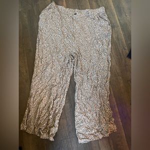 Leopard cotton on pants